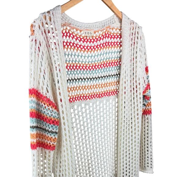 NWOT Pol lightweight open weave duster sz Sm - Picture 3 of 5